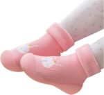 Baby Boy Boots Baby Sole Soft Girls Stocking Shoes Boys Toddler Solid Slipper Rubber Warm Kids Knit Baby Shoes Toddler Girl Shoes Size 4 - Image 5