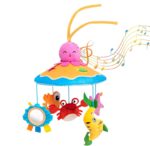 yztju Baby Mobile for Bassinet - Baby Mobile Bassinet Bell Crib Toy - Rotating Cute Animal Nursery Decor, Educational Toys for Girls Boys, Stroller Accessories