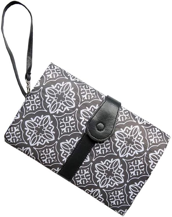 61vLgVKk4OL._AC_SL1000_.jpg G-Tree Baby Changing Mat, Portable Diaper Changing Pad, Diaper Bag Mat, Foldable Travel Changing Station Stroller Strap, Carry Handle, Pockets for Wipes for Infants Newborns Grey - Image 1