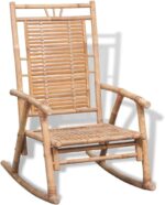 vidaXL Bamboo Rocking Chair - Weather Resistant, Easy Cleaning, Natural Material, Suitable for Indoor and Outdoor use