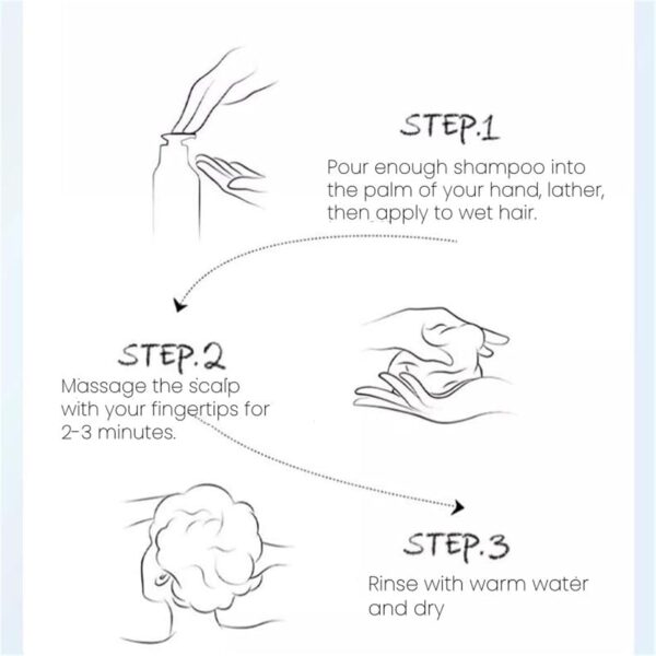 Nipori Shampoo, Selenium Hair Care Oil Control Refreshing Anti-Dandruff Cleansing, Antidandruff Shampoo for Men and Women, 300ML (1pcs) - Image 7