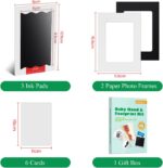 Nabance Baby Footprint Kit & Handprint Kit, 3 Inkless Ink Pads, 2 Photo Frames, 6 Imprint Cards, Safe for Baby Hands and Feet, Family Keepsake Gifts for New Parents, Baby Shower Gifts 0-6 months - Image 5