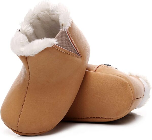 Baby Snow Boots 12 18 Months Unisex Baby Boots Walkers Plush First Baby Girls Boots Snow Infant Cotton Warm Shoes Soft Baby Shoes Baby Boy Boots 6 12 Months Baby Rain Suit Boots - Image 2