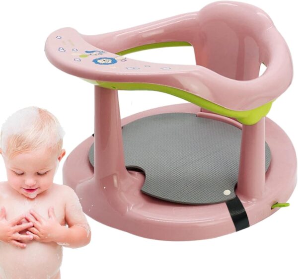 Portable Baby Bath Chair | Baby Bath Seat | Bath Seat with Suction Cups | Baby Bath Support Seat | Toddler Bathtub Seat | Non Slip Bath Seat Baby | Toddler Bath Seat | Bathtub Chair for Baby - Image 7