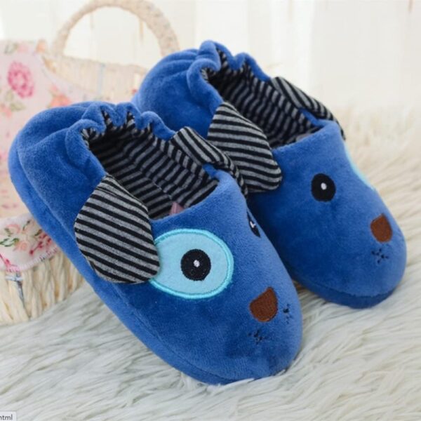 Kids Girls Boys Anti-Slip Warm Slipper Comfort Plush Cute Animal Slippers Cartoon Pink Piggy Shoes Winter Indoor Slipper Toddler Soft Sole House Slippers for Kids 2-5 Years Old - Image 2