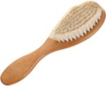 SHOWERORO Children's Baby Wooden Hair Brush Set Toddler Wool Brush Comb for Gentle Scalping and Hair Care