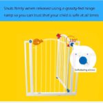 GHCXY Pet Playpens Safety Gate, Baby Gate Door Fence Stair Through Walk Shut Pressure Mount Fit for Children Toddlers Pets Staircase-Balusters/120-126Cm - Image 6