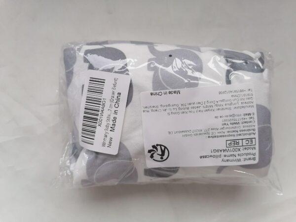 Winmany Baby Nursing Pillow Cover Infant Removable Breastfeeding Pillow Cover Cute Pattern Newborn Nursing Pillowcase Slipcovers Cushion Cover for Girls Boys 22.5 x 18 (Gray Elephant) - Image 7