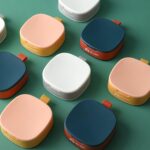 YIJINYVN Storage boxes Mini Portable 4 Grid Compartment Pill Box Travel Medicine Case Plastic Tablet Dispenser Storage Box(Blue) - Image 4