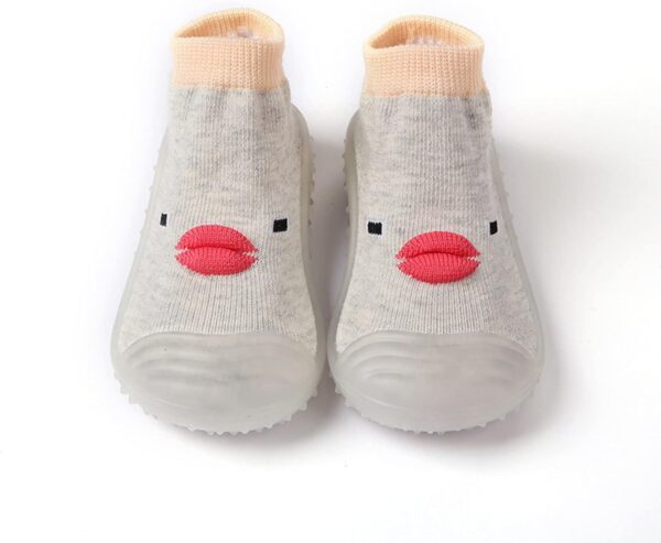 Under 1 Pound Baby Shoes Toddler Sock Shoes Boys Girls First Walking Shoes Non Slip Shoes Soft Sole Sneakers Barefoot Shoes Toddler Infant Sock Dotty Fish Baby Shoes Pink - Image 2