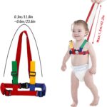 HREDZEO Walking Harness Toddlers,Toddlers Reins Safety Leash Rope Baby Reins with Green Yellow Color Band 2 in 1 Baby Safety Reins Anti-Lost for Children - Image 2