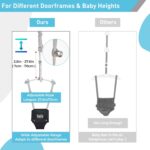 FUNLIO Baby Door Jumper for 6-24 Months (with Door Clamp), Baby Jumper Doorway with Strong Spring & Adjustable Strap, Portable Infant Door Bouncer, Bearing 40 Lbs, CPC & CE Certified- Black - Image 4