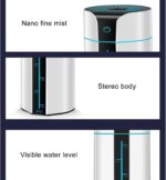 QYZL Mini Cool Mist Humidifiers,Quiet Humidifier with Night Light,Humidifier Air Purifier with Color Night Light for Home Bedroom Baby - Image 3