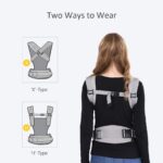 SONARIN Premium Convertible Baby Carrier with Storage Bag,Sunscreen Hood,Ergonomic,for Newborn to Toddler(0-48 Months),Head Support,Maximum Load 20kg,Front Facing Baby Carrier(Blue) - Image 4