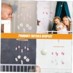 ERINGOGO 2pcs Room Decoration Crib Cell Phone Wind Chimes Mobile Hanger for Crib Nursery Mobiles Crib Mobile for Crib Hanging Crib Decoration Lotus Tree - Image 3