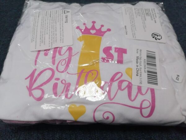 Winmany Baby Girl First Birthday Clothes 3PCS Bow Headband My 1st Birthday Romper Tutu Skirt Cake Smash Outfit Set for Photo Shoot - Image 9