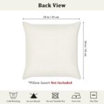 Bonhause Spring Flower Cushion Covers 45 x 45 cm Garden Floral Decorative Throw Pillow Covers for Sofa Bed Home Garden Outdoor Summer Spring Decor Set of 4 - Image 6