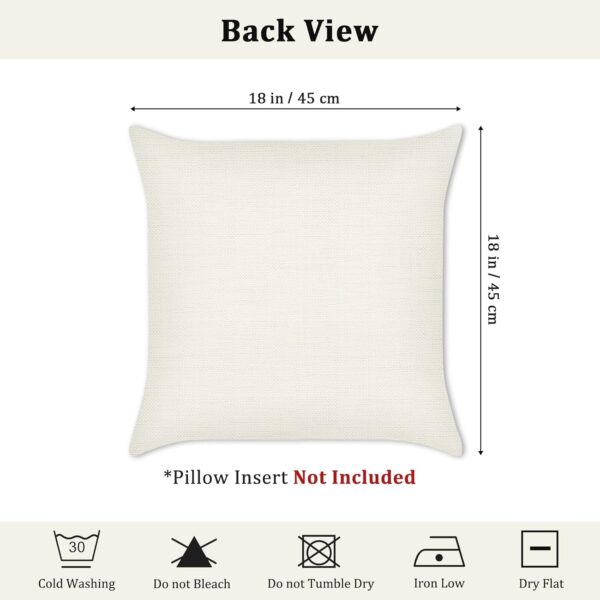 Bonhause Spring Flower Cushion Covers 45 x 45 cm Garden Floral Decorative Throw Pillow Covers for Sofa Bed Home Garden Outdoor Summer Spring Decor Set of 4 - Image 6