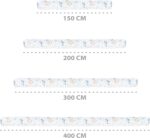 Totsy Baby XXL bed snake, bed pillow, nursing pillow, bed roll, bed guard, decorative pillow, bed border, snake XL handmade White stars on gray 150 cm - Image 3