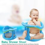 Baby Bath Seat 6 Months Plus, Baby Bath Seat with Anti-Slip Suction Cup & Backrest, Portable Non-Slip Baby Bath Chair, Child Bath Support Seat, Baby Bath Seat Bath Seat Baby - Image 5
