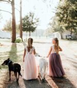 Beganly Toddler Girls Elegant Lace Straight Maxi Tulle Party Dresses V Back Flower Girl Dress - Image 5