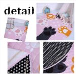 Crawling Mat for Baby Play Round Storage Bag, DOTBUY Non-Slip Cotton Nursery Outing Sleeping Play Rugs Kid Child Folding Toy Floor Mat for Boy Girl (150cm,zoo) - Image 3