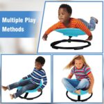 Kids Sensory Swivel Chair, Autism Spinning Chair for Kids Sensory, Sensory Toy Chair, Training Body Coordination, No Assembly Required (Red) - Image 5