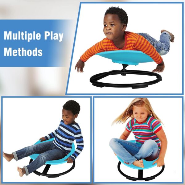 Kids Sensory Swivel Chair, Autism Spinning Chair for Kids Sensory, Sensory Toy Chair, Training Body Coordination, No Assembly Required (Red) - Image 5
