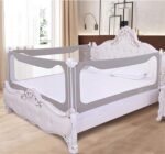 JAVPTAV Sturdy Baby Bed Rail With Child Lock, Vertical Lift Protective Fence Sleep Crib Rail For Toddler And Infant (Size : 150cm) - Image 3