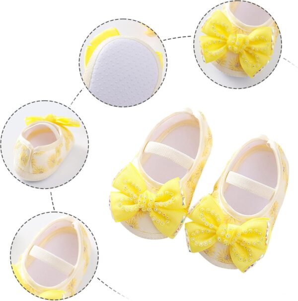 XIATANG Kids Soft Shoes - Toddler & Infant Girls & Boys Shoes (Yellow, 6-9Months) - Image 2