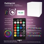 Mr.Go 12-inch Rechargeable Magic LED Light Cube Stool with Remote Control Fun Mood Lamp Soothing Night Light Decorative Lighting for Home Kids Bedside Bedroom Nightstand Nursery Pool Party - Image 7