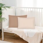 Winmany Toddler Cotton Muslin Pillowcases Baby Girl Boy Pillow Case Travel Cushion Pillow Covers with Envelope Design Cot Bed Accessories Fit for 13"x18" 14" x 19" 12"x16" Pillow (Brown+Khaki) - Image 7