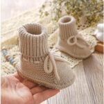 Baby Booties Newborn Infant Sock Shoes Knitting Crochet Boy and Girl Cozy Shoes Tortoise Booties Cool Stuff - Image 2