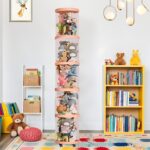 Stuffed Animal Storage Tube, Cute Plush Toys Storage Boxes Bucket Transparent Soft Toy Storage Stand Doll Display Bucket Toy Storage Organizer for Living Room Bedroom - Image 2