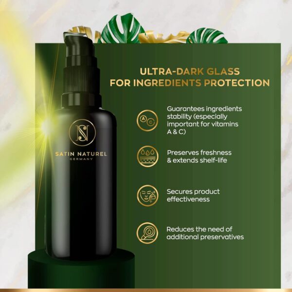 ORGANIC Almond Oil Vegan + Cold-Pressed - 100% Pure & Natural - 200ml Glass Bottle - Skin Care Rich in Vitamins for Soft Skin, Hair Care & Healthy Nails - Natural Cosmetics by Satin Naturel - Image 4