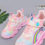 Vorkhuaeri Princess Sneakers for Girls Kids Trainers Light Up Shoes Dress Up Elsashoes Baby Toddler Sneakers Birthday Xmas - Image 4