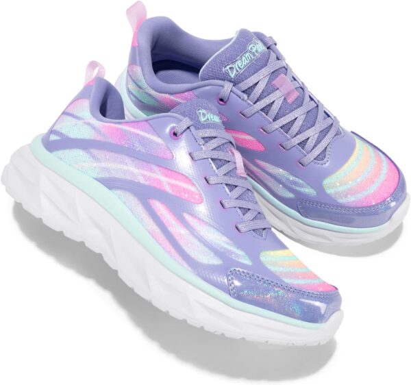 DREAM PAIRS Girls Fashion Sneakers Kids Lightweight and Comfy Lace-up Running Walking Casual Tennis Shoes - Image 6