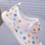Boys Toddler Trainers Size 10.5 Pram Shoes Summer New Hollowed Breathable Mesh Shoes Boys Baotou Anti Kick Sandals Girls Solid Color Beach Shoes Kids Trainers Girls Size 12.5 Shoes School - Image 4