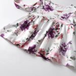 Tearfuty Toddler Baby Girls Floral Print Long Sleeve Top Pants 2Pcs Outfits Black - Image 4