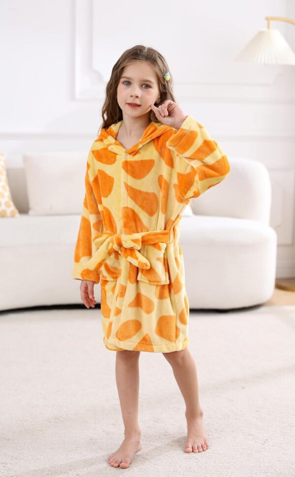 CuteOn Girls Bathrobe Kids Gifts for Toddler Boys Robe Size 2-13T - Image 8