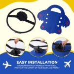 Sensory Chair Sit and Spin Autism Sensory Products Autism Spinning Chair for Kids Swivel Training Body Coordination (Blue) - Image 7