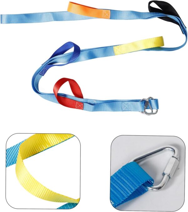 TOYANDONA 3pcs Webbing Climbing Ladder Climber Attachment Climbing Rope for Children Hanging Rope Ladder for Outdoor Children Climbing Ladder Rope Ladder for Indoor Climbing Ribbon - Image 3