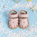 CENCIRILY Infant Baby Girls Summer Sandals Newborn Bow-Knot Open Toe Beach Shoes Casual Lightweight Anti Slip Sole Flat - Image 4