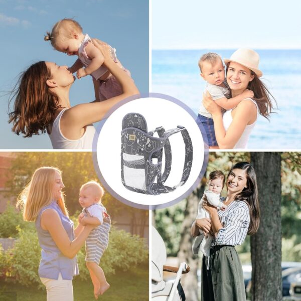 Toddler Hip Carrier, Baby Soft Carrier, 4-in-1 Carrier, Light and Airy Baby Carrier, Front and Back Carry Baby Holder with Adjustable Waist Belt and Ergonomic Seat for to Toddler - Image 5