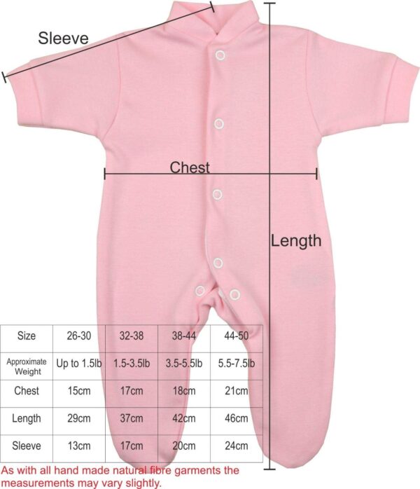 BabyPrem Premature Early Baby Sleepsuits Pack of 3 Babygrows Boy Girl Clothes - Image 2