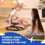 Sensory Chair Sit and Spin Autism Sensory Products Autism Spinning Chair for Kids Swivel Training Body Coordination (Blue) - Image 4