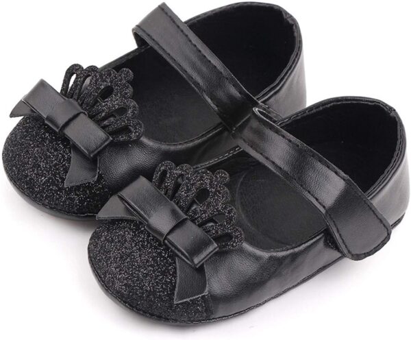 Princess Walking Leather Soft Shoe Shoe Toddler First Kids Crown Girls Baby Shoes Baby Size 3 Shoes Girl - Image 3