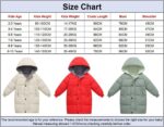 amropi Kids Girls Hooded Coat Puffer Jacket Winter Overcoat Warm Outerwear for 2-10 Years - Image 6
