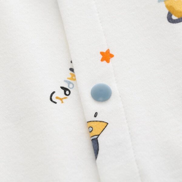 Baby Rompers Boys Girls Cotton Overalls Long Sleeve Jumpsuit Pyjama, 0-12 Months - Image 4