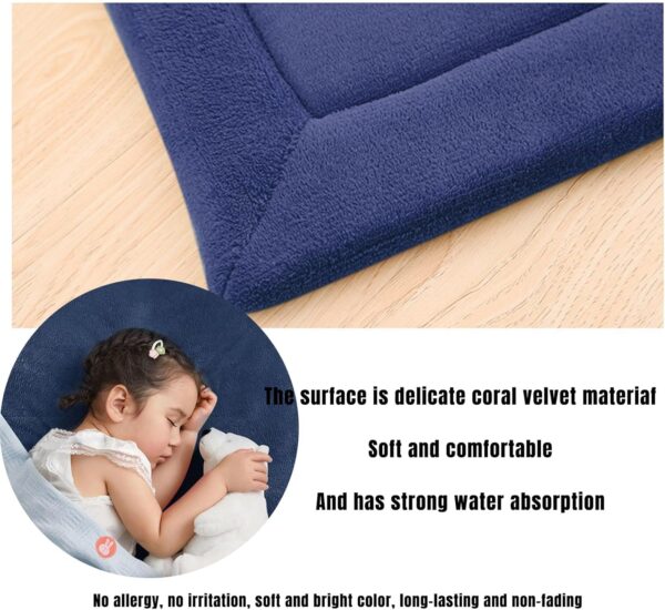 DSSHENGDS Living Room Home Decor Coral Fleece Area Rug,Modern Nursery Washable Kids Bedroom Rug,Girls Boys Soft Non-slip Soft Mat,2cm Thick Kids Carpet-E-60 * 100cm - Image 3